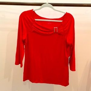 New Grace top. Color red. Size Large.